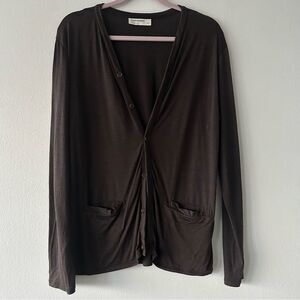 Icebreaker Men’s  Wool blend Brown Cardigan